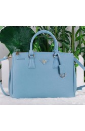 Prada Saffiano Leather Tote Bag PBN1801 SkyBlue VS03300