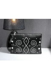 PRADA Weave Leather Clutch P58871 Black VS04064