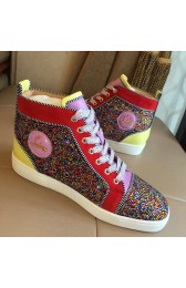 Replica 1:1 Christian Louboutin Louis Strass Flat Multicolor CL1250-1 VS03695
