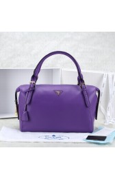 Replica 2014 Newest style Prada Hobo Boston tote bags 2865 in Purple Original Clafskin Leather LSS VS02265
