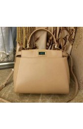 Replica AAA Fendi mini Peekaboo Bag Original Leather 55211 Beige VS04128
