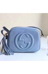 Replica AAAAA Gucci Soho Leather Disco Bag Blue 308364 VS04509