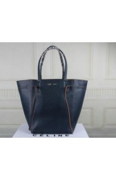 Replica Best Celine Medium Cabas Phantom Bag Calfskin C3385 Royal&Orange VS03407