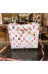 Replica Best Louis Vuitton Monogram Multicolore Bow Bag M40525 White VS08113
