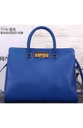 Replica Best Yves Saint Laurent Medium Trois Clous Tote Bag Y7118 Blue VS09248