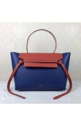 Replica Celine Belt Bag Original Leather CLA98312 Blue&Orange VS07467