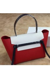 Replica Celine Belt Bag Original Leather CLT98312M Red&White&Black VS03424