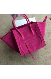 Replica Celine Luggage Phantom Bags Nubuck Leather 99013 Rose VS06802