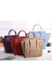 Replica Celine Micro Luggage 3307 in Light Khaki Original Leather VS03810