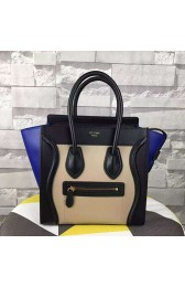 Replica Celine Micro Luggage Tote Bag Original Leather C164173 Khaki&Black&Blue VS02908