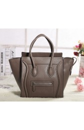 Replica Celine Mini Luggage 3308 in Khaki Clemence Leather VS02203