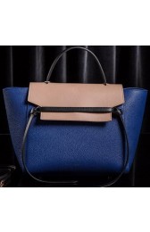 Replica Celine Small Belt Bag Original Leather CLT3346S Blue&Apricot VS00058