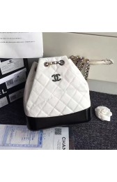 Replica Chanel Chanel's Gabrielle Backpack White and Black A94485 VS06686