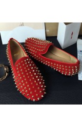Replica Christian Louboutin Red Rollerboy Spikes with Gold Spike CL1210 VS05737