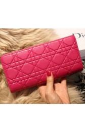 Replica Dior Escapade Wallet in Sheepskin Leahter D1875 Rose VS06021