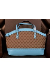 Replica Fashion Gucci Laidback Crafty Canvas Top Handle Bags 339002 Blue VS05676