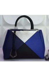 Replica Fendi 2Jours Small Tote Bag Saffiano Leather F1163J VS06729