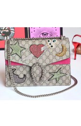Replica Gucci Dionysus Embroidered Moon Shoulder Bag 403348 VS07300