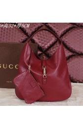 Replica Gucci Jackie Soft Leather Hobo Bag 362968 Burgundy VS01340