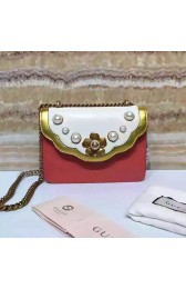 Replica Gucci Leather Chain Shoulder Bag Red 432282 VS04186