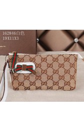 Replica Gucci Original GG Canvas Clutch 162846 White VS09223