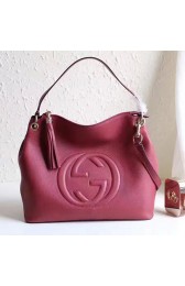Replica Gucci Soho Leather Hobo Bag Burgundy 408825 VS05634