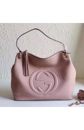 Replica Gucci Soho Leather Hobo Bag Pink 408825 VS05077