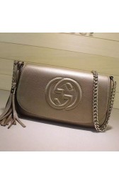 Replica Gucci Soho Leather Shoulder Bag Bronze 336752 VS01292