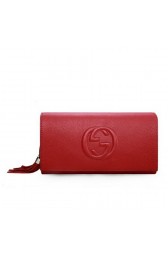 Replica Gucci Soho Original Leather Clutch 336753 Red VS03853