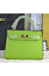 Replica Hermes Kelly 22cm Tote Bag Calfskin Leather Green VS08402