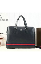Replica Hot Gucci Smooth Leather Business Briefcase G8558 Royal VS05574