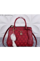 Replica Louis Vuitton Grainy Leather Rivoli BB M41152 Burgundy VS03552