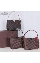 Replica Louis Vuitton Monogram Damier Ebene Canvas CAISSA HOBO Bag N41555 VS05920