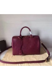 Replica Louis Vuitton Monogram Empreinte Speedy Bandouliere Burgundy M42406 VS05181