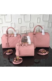 Replica Louis Vuitton Monogram Empreinte Speedy Bandouliere Pink M42406 VS00987
