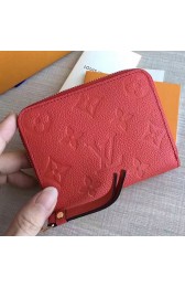 Replica Louis Vuitton Monogram Empreinte Zippy Coin Purse Red M60067 VS08280