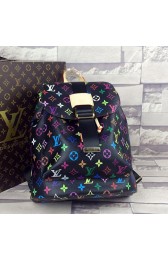 Replica Louis Vuitton Monogram Multicolore Backpack M44036 Black VS09340