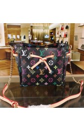 Replica Louis Vuitton Monogram Multicolore Bow Bag M40525 Black VS04209
