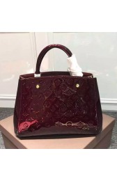 Replica Louis Vuitton Monogram Vernis Montaigne MM M50168 Amarante VS02321