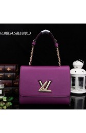 Replica Louis Vuitton Original Leather Twist Bag M48618 Purple VS00307