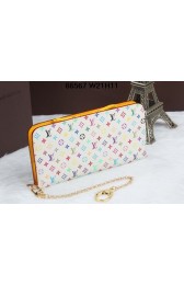 Replica Louis Vuitton White Monogram Multicolore Insolite Wallet M66567 Yellow VS04261