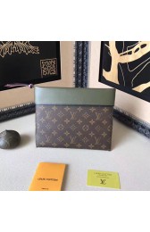 Replica Luxury Louis Vuitton Monogram Canvas Pochette Tuileries Khaki M64034 VS06285