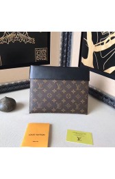 Replica Luxury Louis Vuitton Monogram Canvas Pochette Tuileries Noir M64034 VS04214