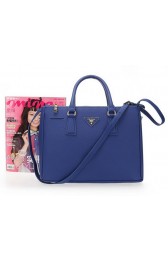 Replica Prada 33CM Grainy Leather Tote Bag BN2274 Blue VS04870