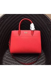 Replica Prada Small Bibliotheque Saffiano Leather Bag Red 1BA050 VS09370