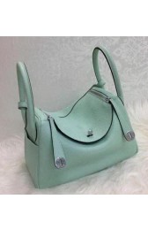 Replica Top Hermes Lindy 30CM Original Leather Shoulder Bag HLD30 Skyblue VS04750