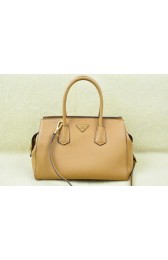 Replica Top Prada Original Grainy Calf Leather Tote Bag BN2769 Wheat VS06698