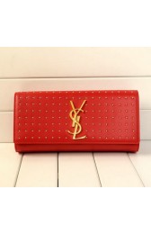 Replica Yves Saint Laurent Classic Monogramme Clutch Y9939 Red VS01441