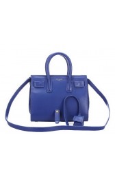 Replica Yves Saint Laurent Classic Sac De Jour Bag in Original Leather 7102S Royal VS08532