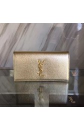 Saint Laurent Cassandre Clutch Bag Gold Y230320 VS04292